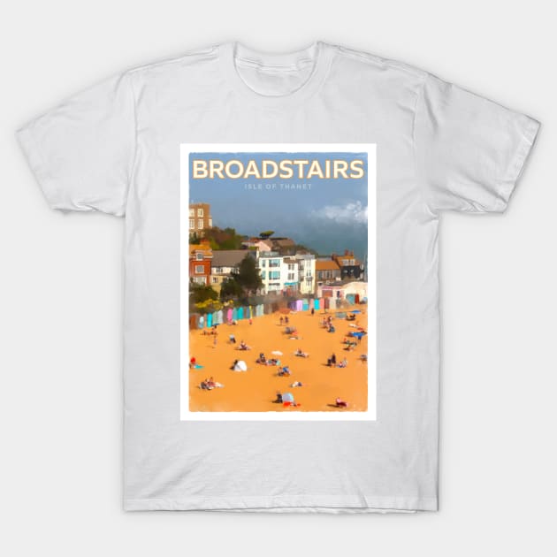 Broadstairs Seaside Town England T-Shirt by markvickers41